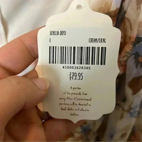 Altar'd State Serelia Dress Beautiful Fall Floral Size Large - Picture 8 of 12